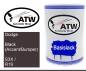 Preview: Dodge, Black (Accent/Bumper), S3X / R19: 500ml Lackdose, von ATW Autoteile West.